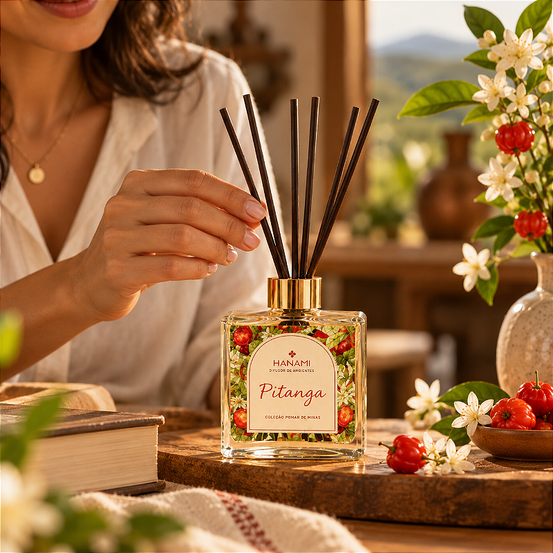 Difusor de Aromas de Pitanga (c/ Varetas de Bambu) 250ml