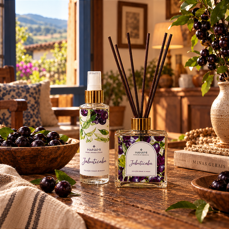 Kit Jabuticaba: Difusor + Spray de Aromas