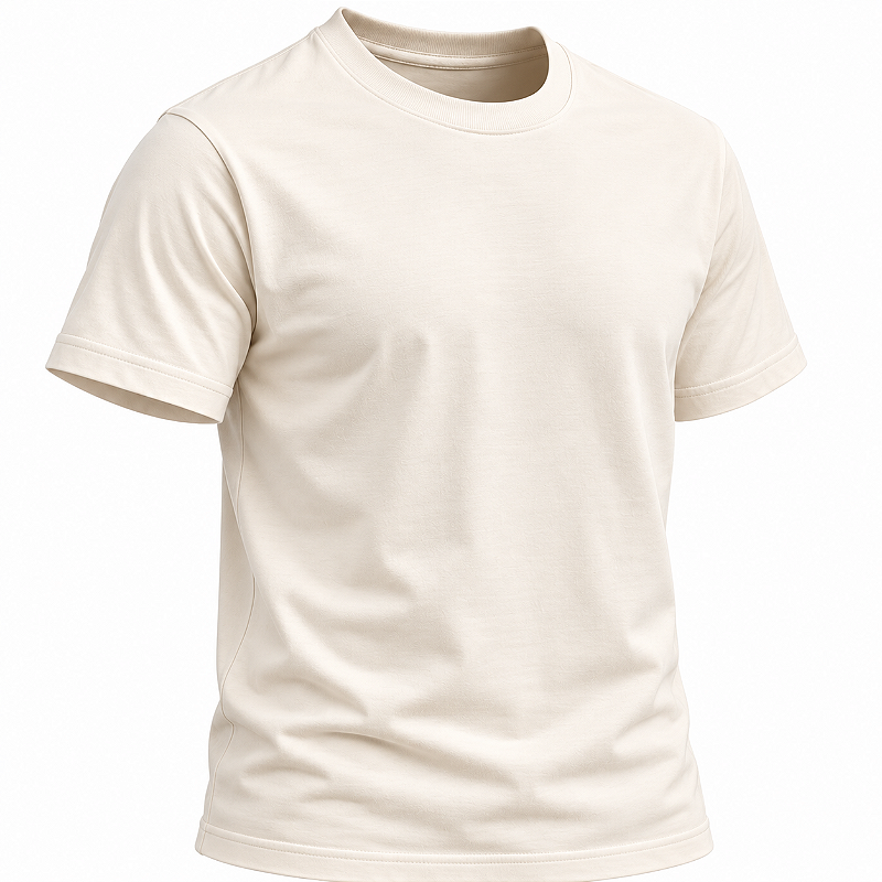 Camiseta Básica Malha Peruana Branca