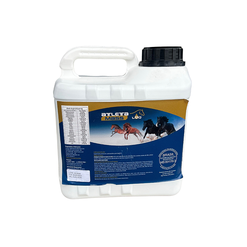 Atleta Mass Liquida Equinos — Suplemento para Cavalos de Performance