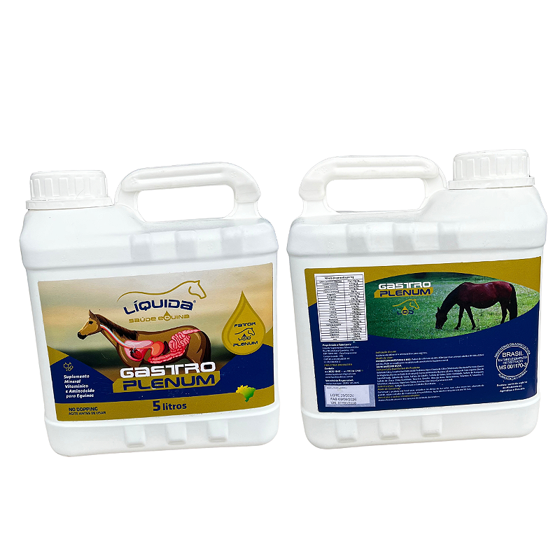 Gastro Plenum Liquida Equinos — Suplemento para Proteção, Equilíbrio e Saúde do Trato Gastrointestinal