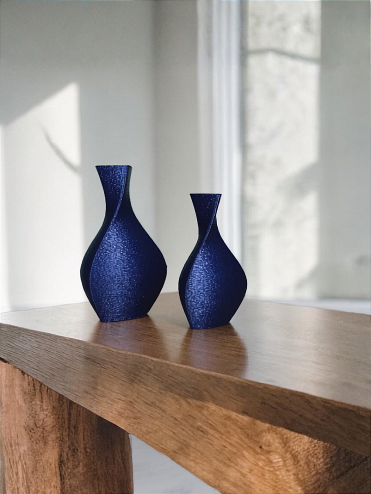 Vaso Decorativo Acqua - Kit com 2 Vasos | Decoração Moderna para Sala, Quarto Aparador