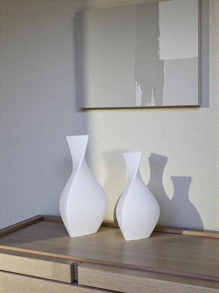 Vaso Decorativo Acqua - Kit com 2 Vasos | Decoração Moderna para Sala, Quarto Aparador
