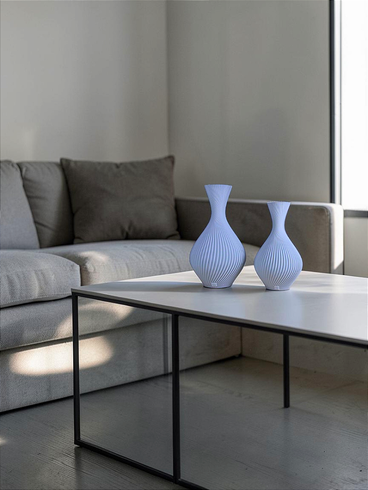 Vaso Decorativo Duna - Kit com 2 Vasos | Decoração Moderna Sala Quarto Aparador