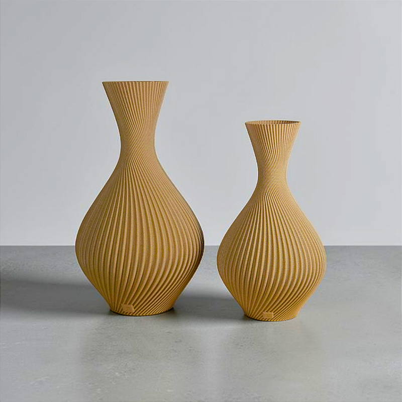 Vaso Decorativo Duna - Kit com 2 Vasos | Decoração Moderna Sala Quarto Aparador