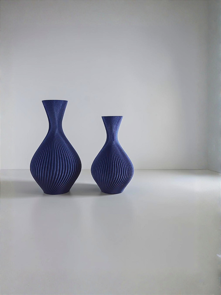 Vaso Decorativo Duna - Kit com 2 Vasos | Decoração Moderna Sala Quarto Aparador