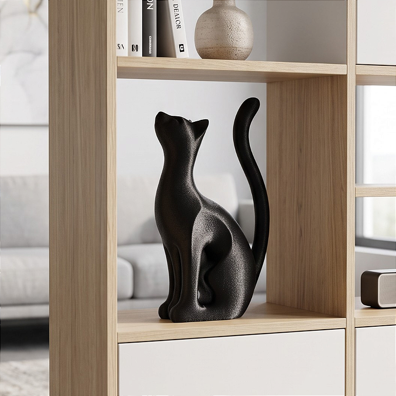 Escultura Decorativa Gato
