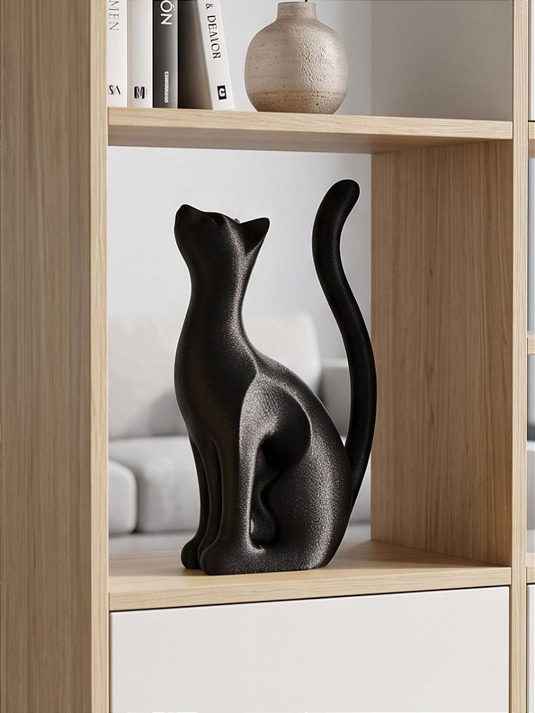 Escultura Decorativa Gato