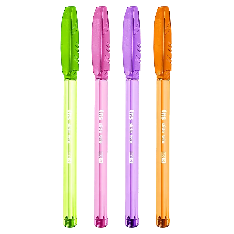 Caneta Esferográfica Tris Colormix Poá 4 Cores 1,0 mm