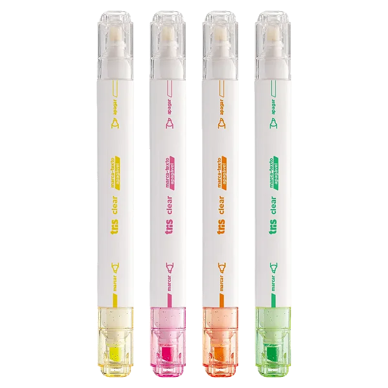 Marca-Texto Apagável Tris Clear