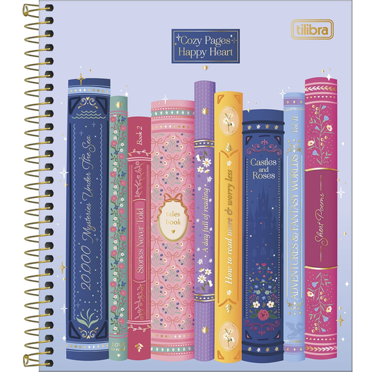 Caderno Capa Dura Tilibra Bookland - 80 Folhas