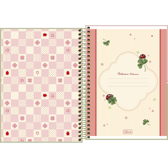 Caderno Espiral Capa Dura Tilibra Scarlet 1/4 - 80 Folhas