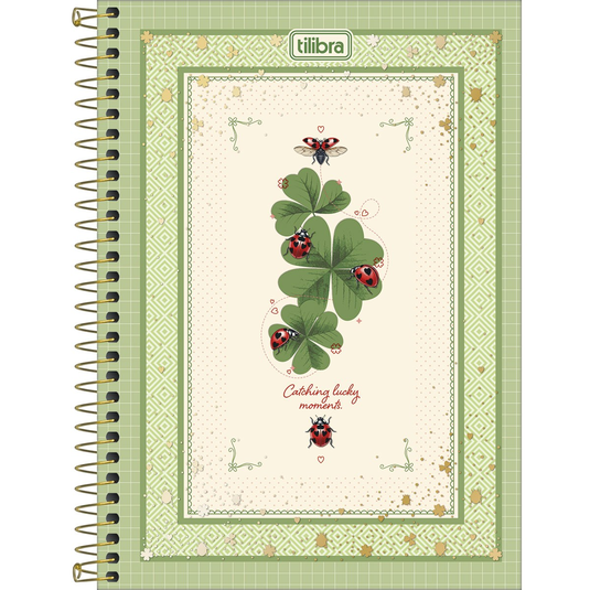 Caderno Espiral Capa Dura Tilibra Scarlet 1/4 - 80 Folhas
