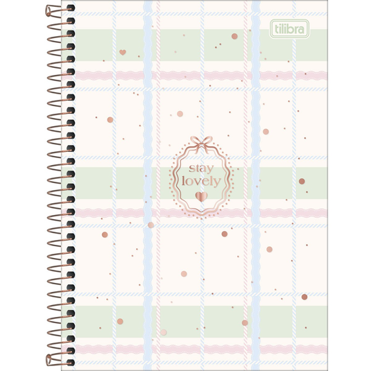 Caderno Espiral Capa Dura Tilibra Soho 1/4 - 80 Folhas