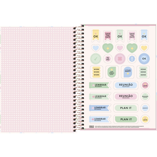 Caderno Espiral Capa Dura Tilibra Soho 1/4 - 80 Folhas
