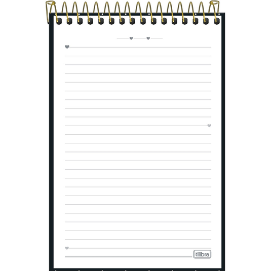 Caderno Espiral Capa Dura Tilibra West Village 1/4 - 80 Folhas