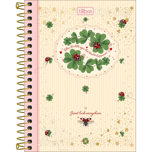 Caderneta Espiral Capa Dura Tilibra Scarlet 1/8 - 80 Folhas