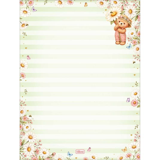 Papel de Carta Love Bears Tilibra - 48 Folhas