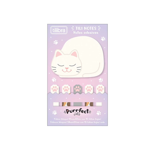 Kit Tilibra Notes Purrfect com 6 Blocos