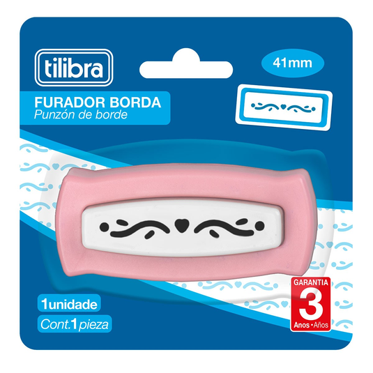 Furador de Borda Tilibra Coração 41 mm