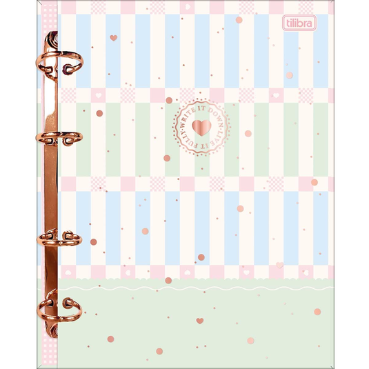 Caderno Argolado Cartonado Colegial Tilibra Soho - 80 Folhas