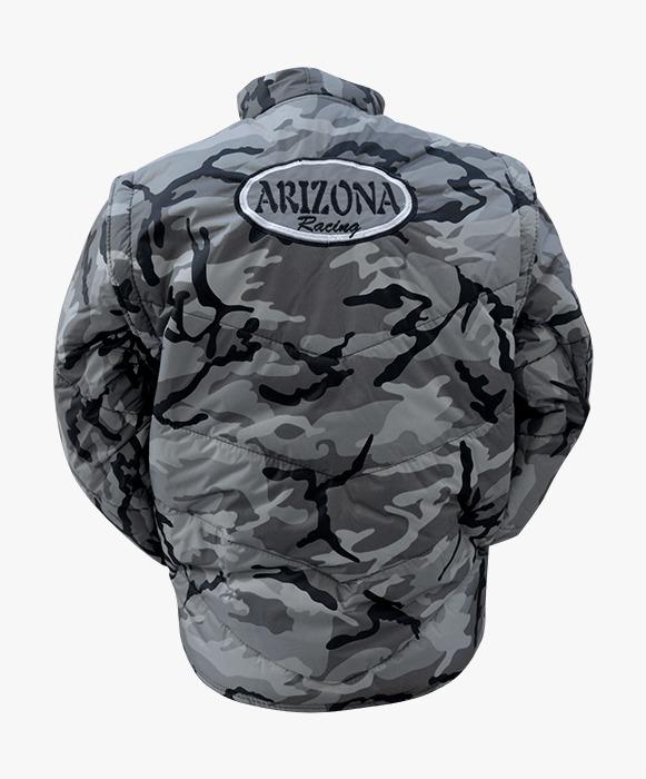 JAQUETA ARIZONA RACING CAMUFLADA REFLETIVA CINZA