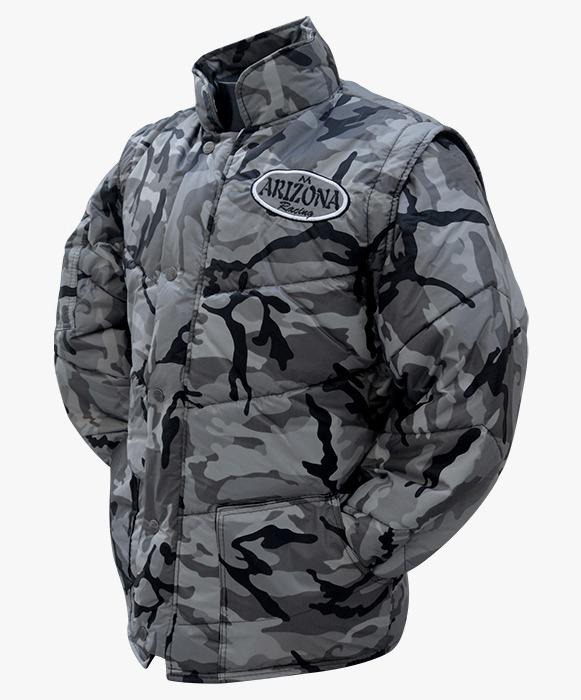 JAQUETA ARIZONA RACING CAMUFLADA REFLETIVA CINZA