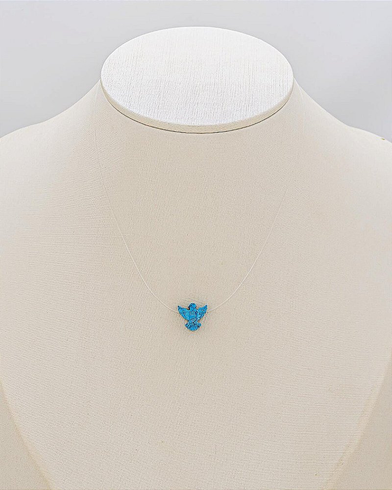 Choker Nylon Espírito Santo Madrepérola Turquesa