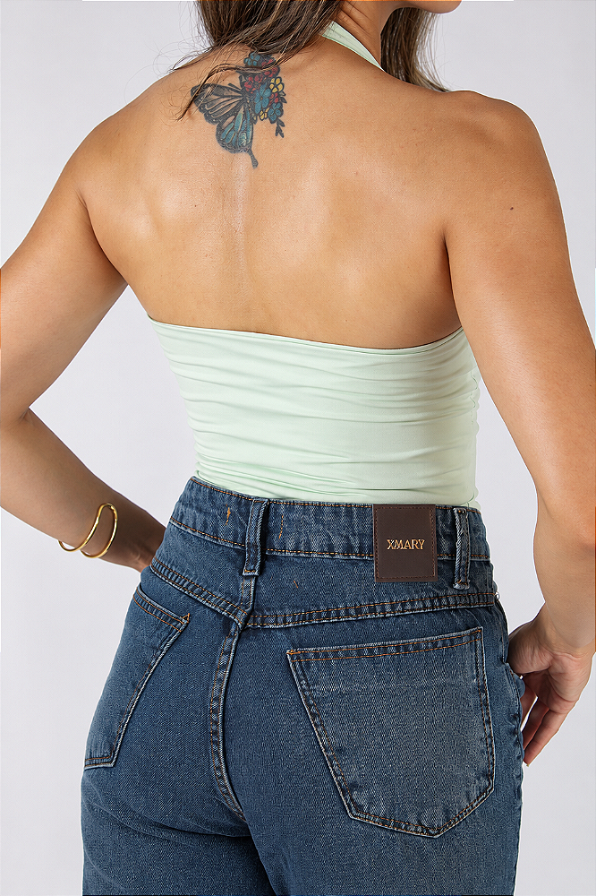 Calça Jeans Assimétrica