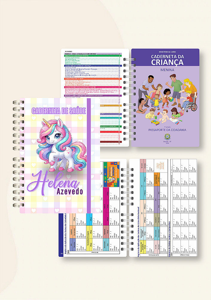 Caderneta de saúde Personalizada (Arte sob medida) - Edição completa
