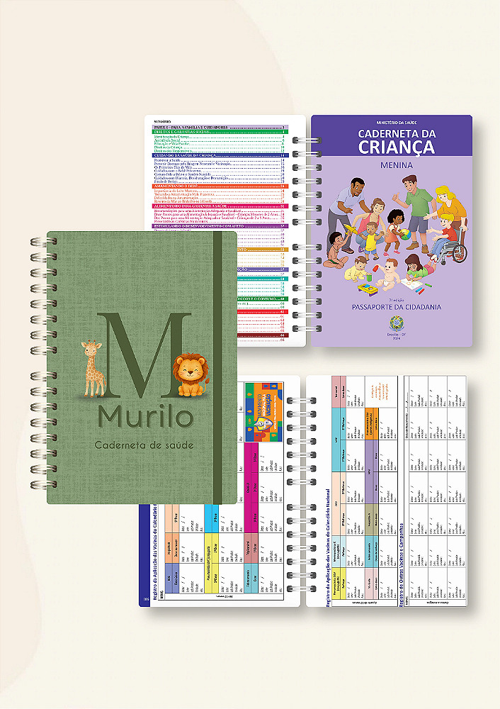 Caderneta de saúde Personalizada (Arte sob medida) - Edição completa