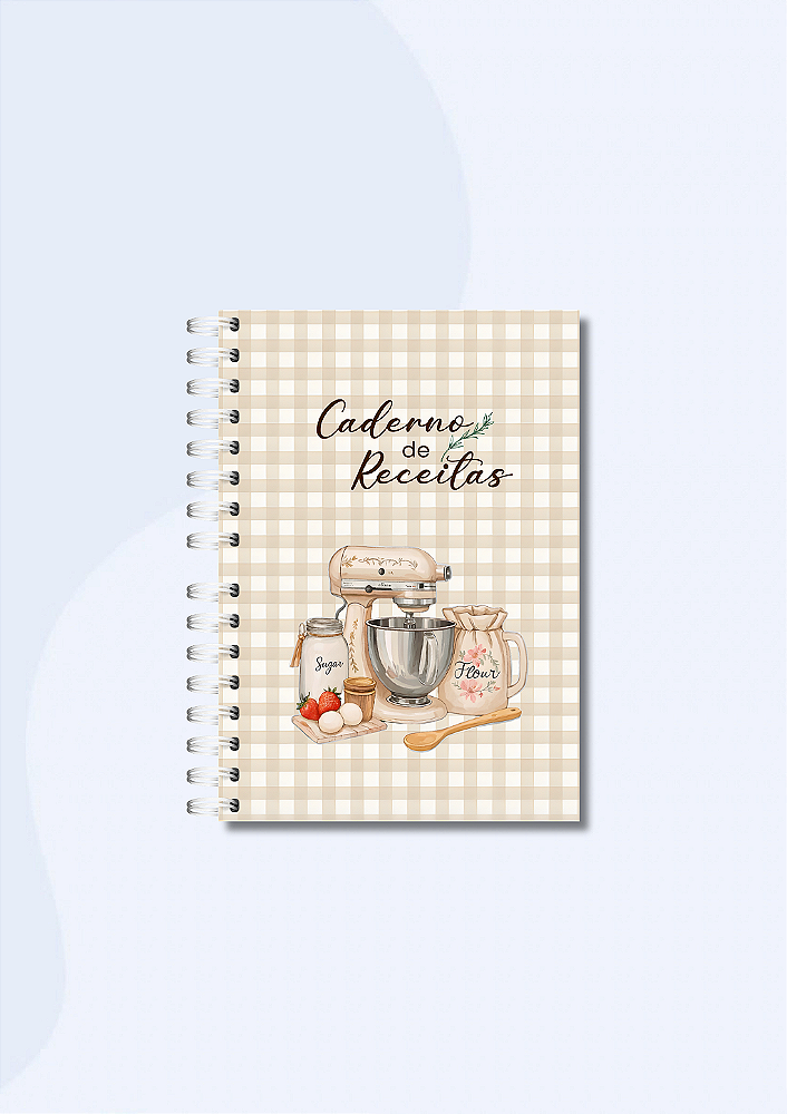 Caderno de Receitas Especial: Memórias & Sabores (Tamanho Colegial)