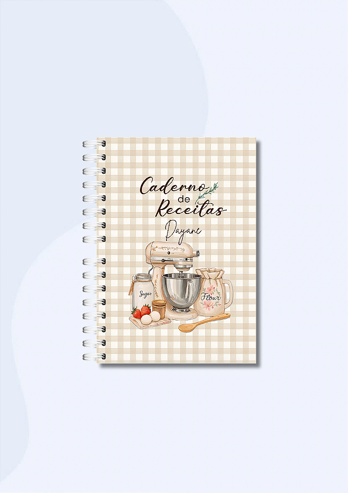 Caderno de Receitas Especial: Memórias & Sabores (Tamanho Colegial)