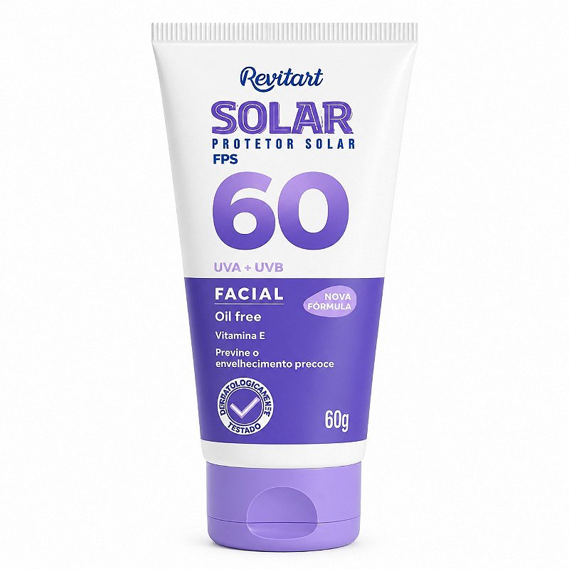 PROTETOR SOLAR REVITART FPS60 FACIAL 60G