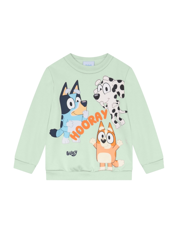 Conjunto da BLUEY ORIGINAL Blusão e Calça Jogger Moletom - 4 a 8 anos - roupa da