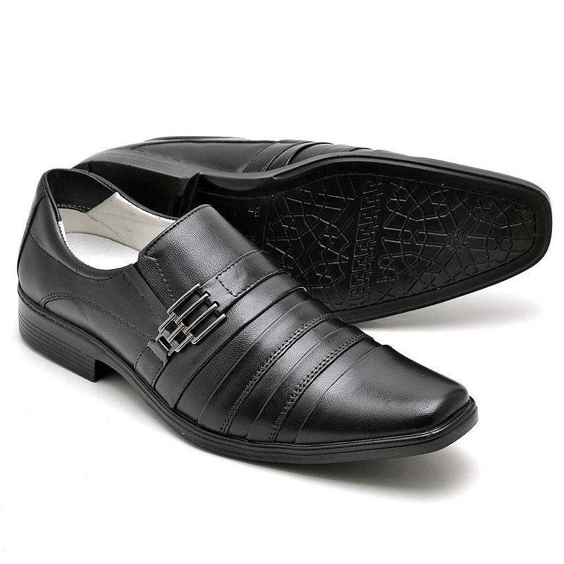 Sapato Conforto Couro Masculino  010