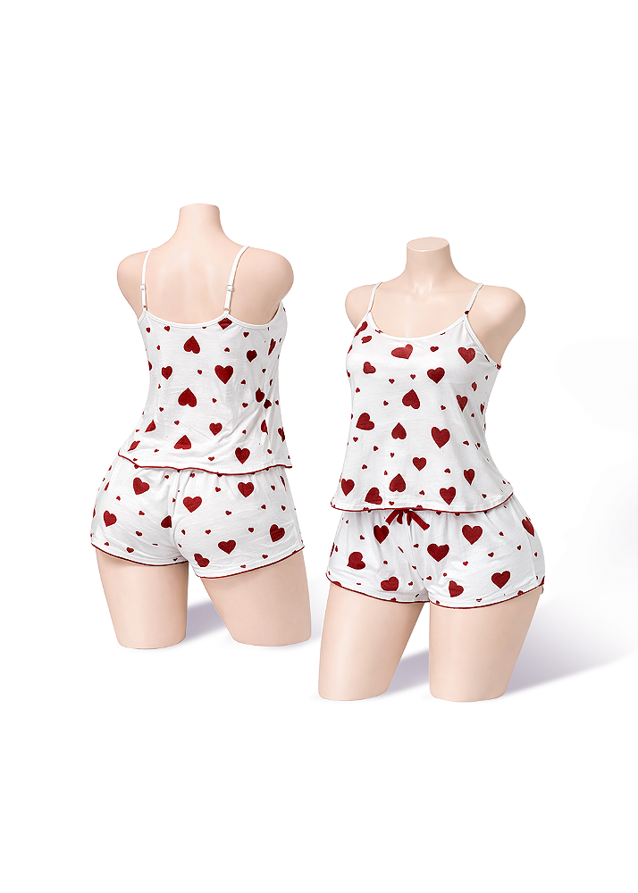 Pijama Feminino Coração Cores Sortidas
