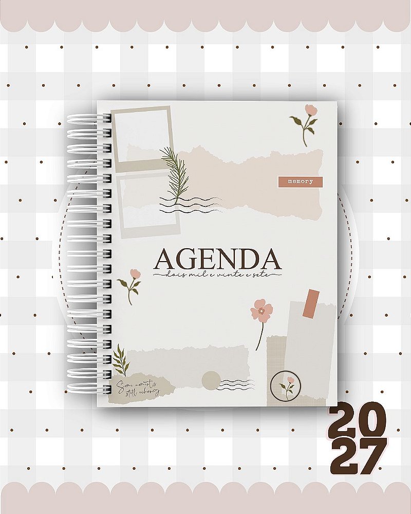 Agenda Personalizada 400 Páginas 2027 - Coleção Delicada