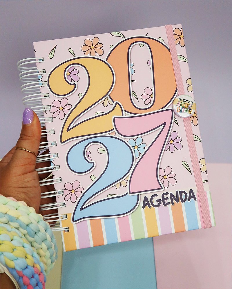 Agenda Personalizada 400 Páginas 2027 - Coleção Collors