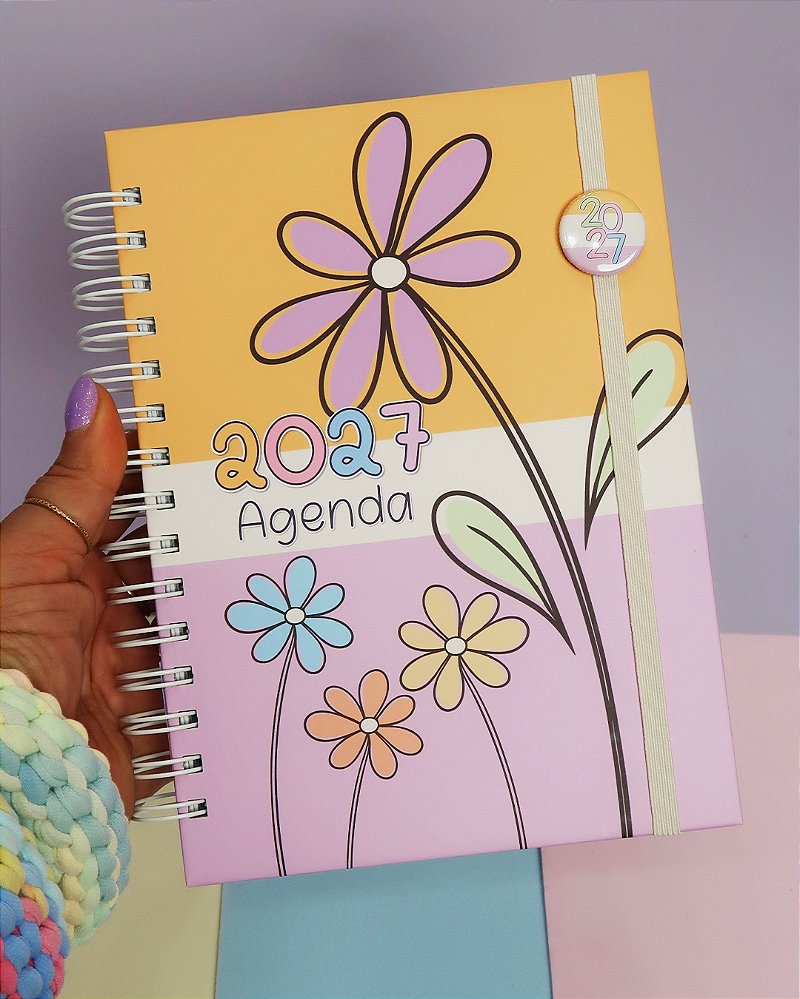 Agenda Personalizada 400 Páginas 2027 - Coleção Collors