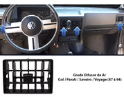Kit 4 Difusores de Ar Gol Saveiro Voyage Parati