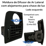 Difusor de Ar Lado Esquerdo Motorista Gol Parati G2 Bola