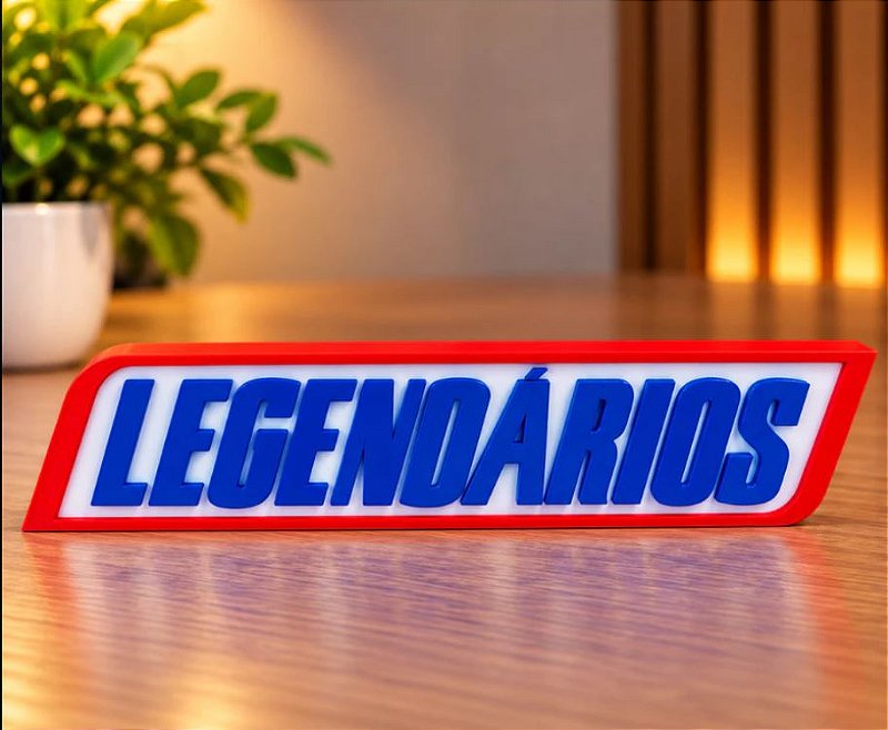Letreiro de Mesa Legendários Snickers – 200mm | Decoração 3D