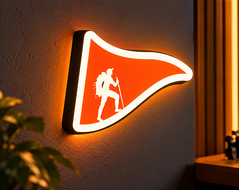 Luminária LED Logo Legendário em 3D Decoração de Parede 220v