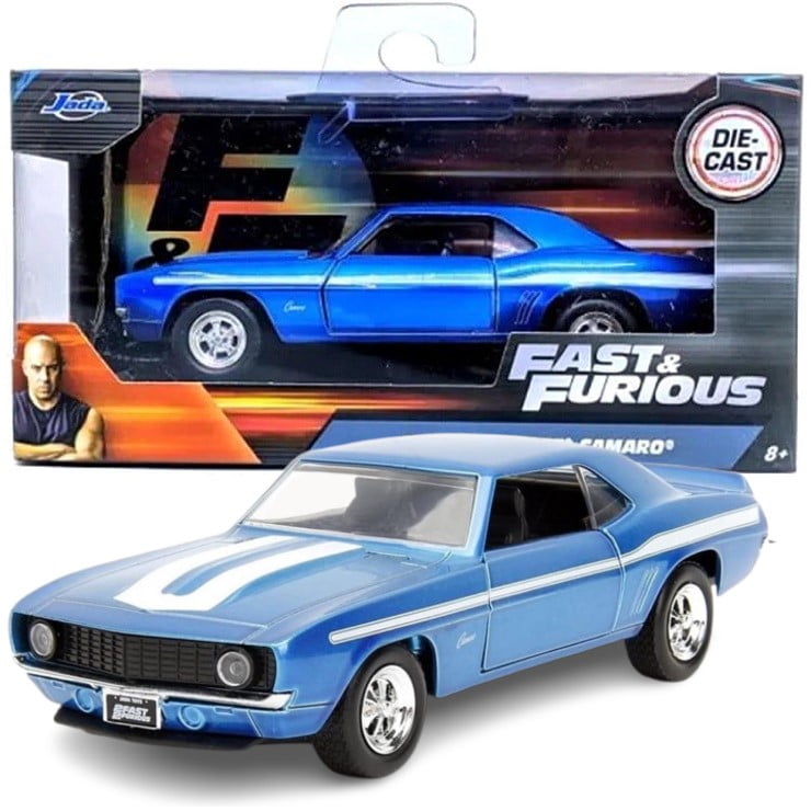 chevrolet camaro 1969 azul Fast And Furious Jada Toys 1/32