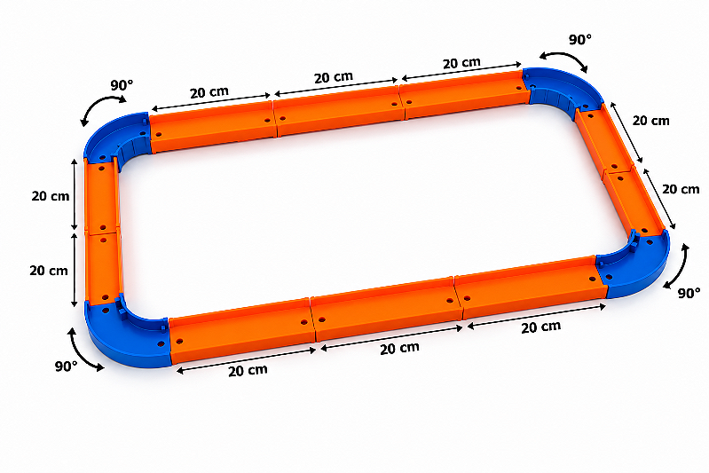KIt circuito pista hot weels + de 2 metros de pista