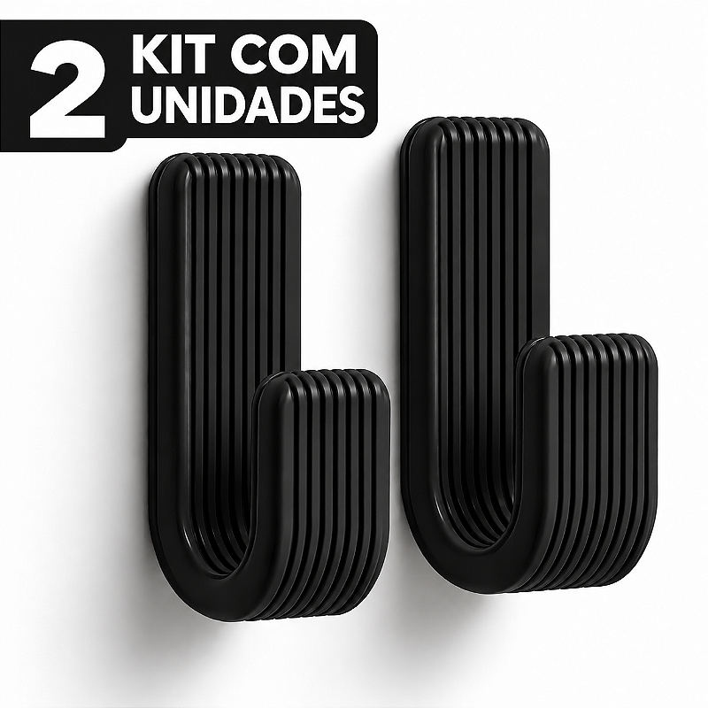 kit 2 gancho Gancho de parede banheiro usso diverso em parede com suporte parafusado