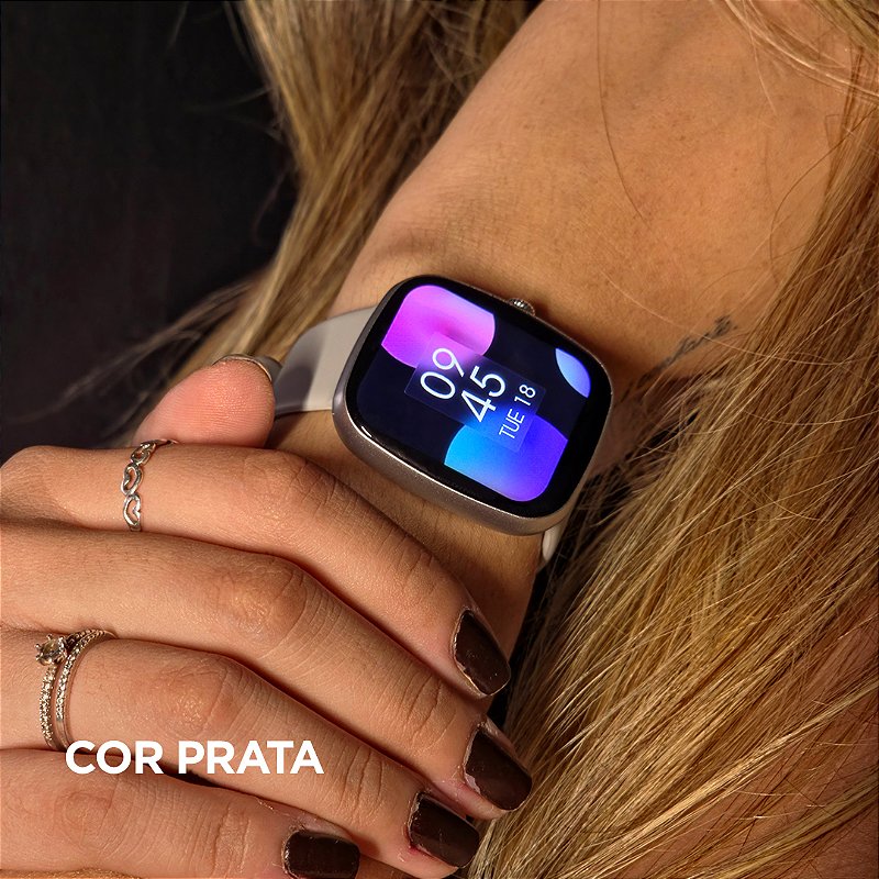 Smartwatch Wearzone EASY 45mm Tela 1,83” TFT, Ligações, Monitoramento e 1 ATM