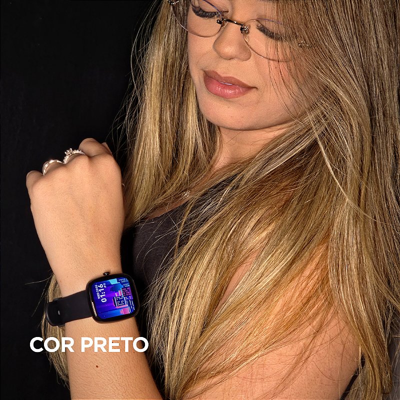 Smartwatch Wearzone EASY 45mm Tela 1,83” TFT, Ligações, Monitoramento e 1 ATM