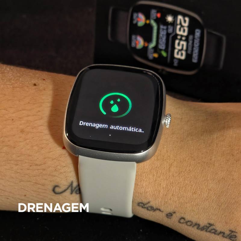 Smartwatch Wearzone EASY 45mm Tela 1,83” TFT, Ligações, Monitoramento e 1 ATM